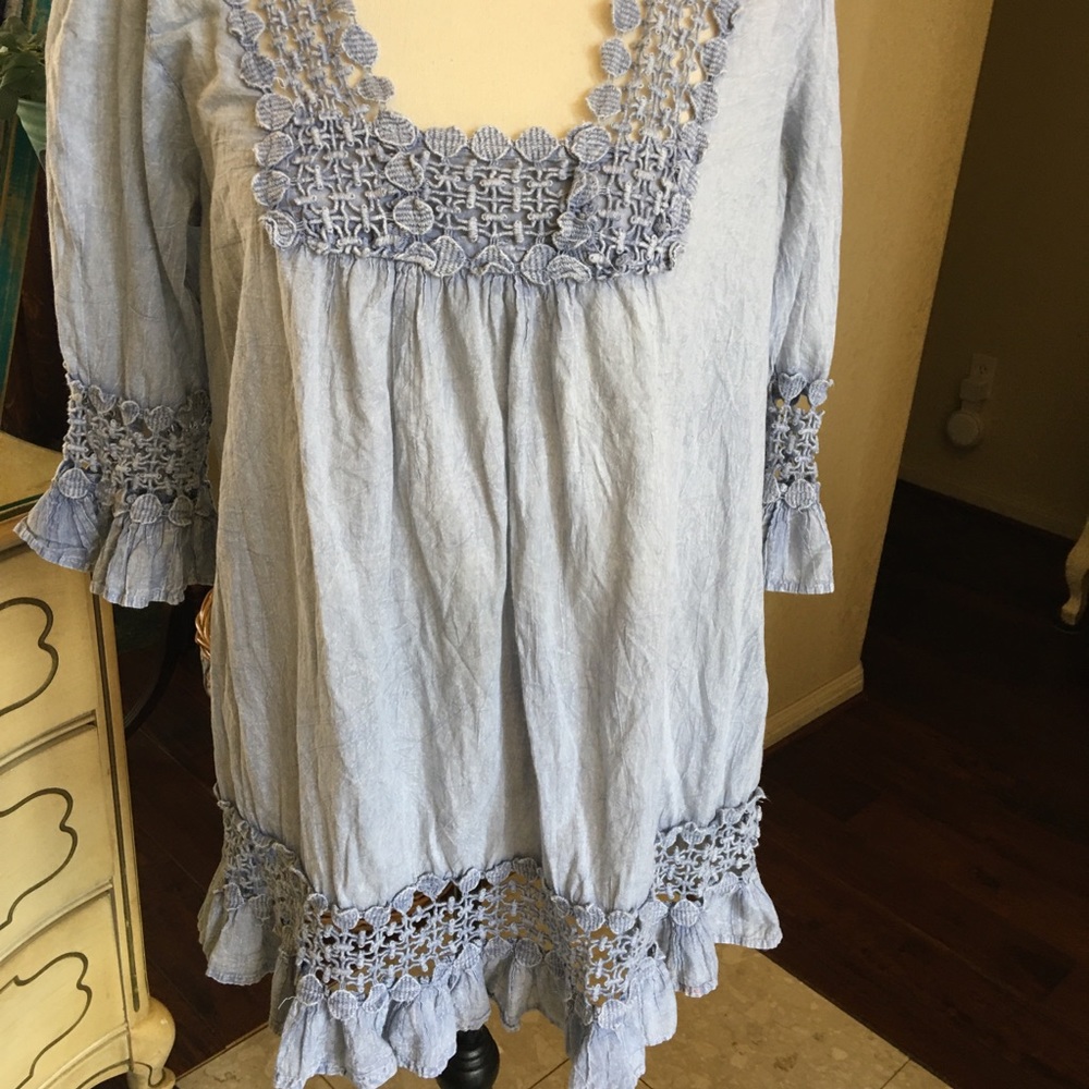 Noelle denim blouse